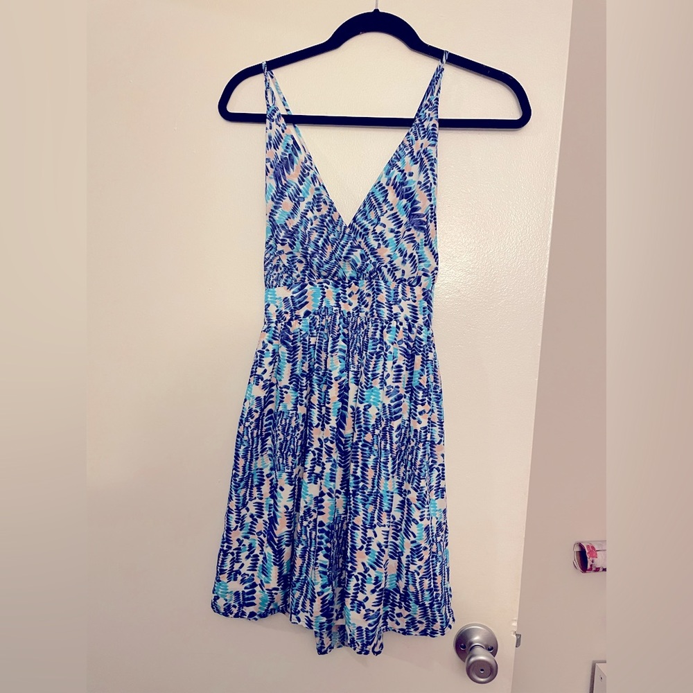 Aqua from Bloomingdale’s. Size small